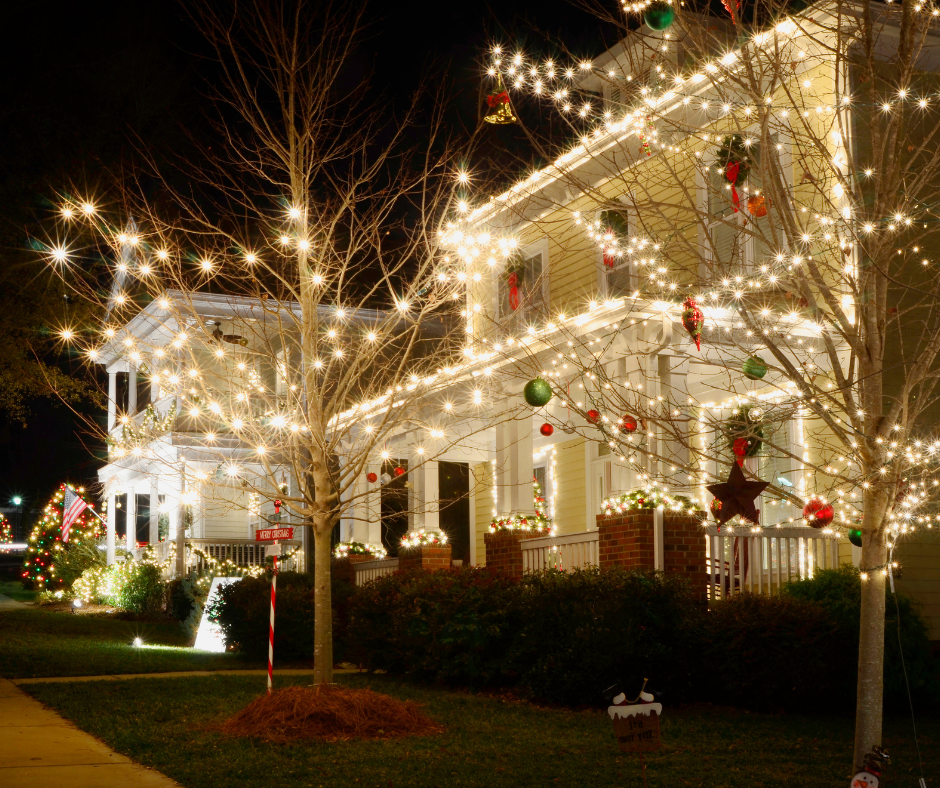 A Window Ninjas Virginia Beach holiday lighting installation.